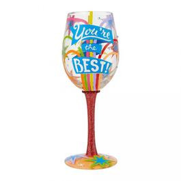 Enesco Lolito You're The Best Wine Glass