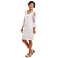 Womens Nina Leonard Cold Shoulder Gauze Dress - image 4