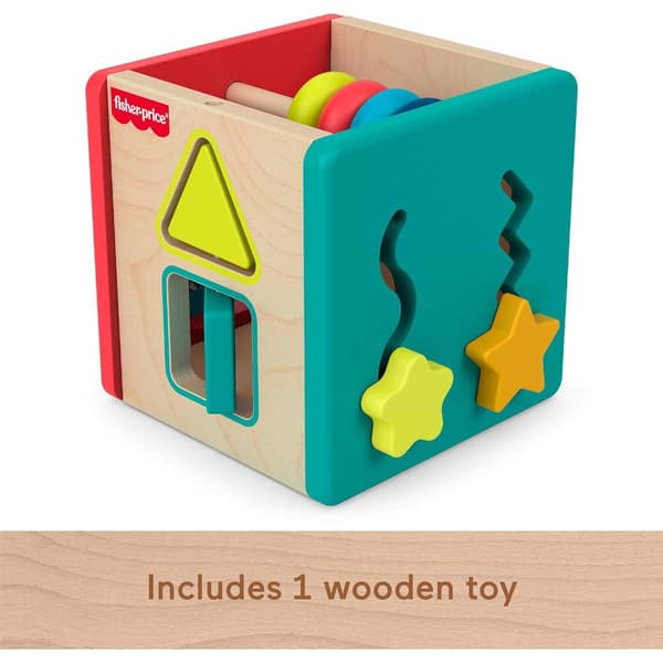 Fisher-Price® Wooden Activity Cube
