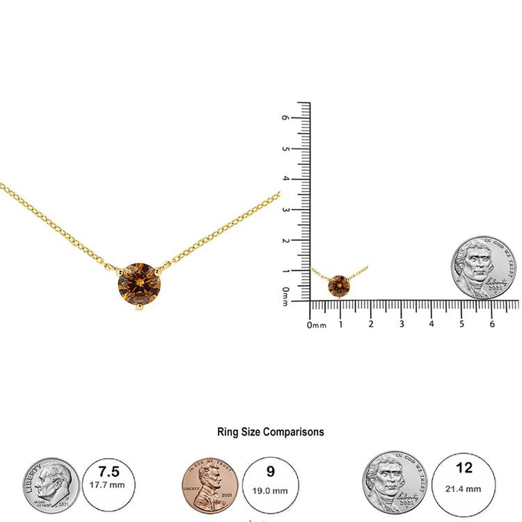 Haus of Brilliance 1/2ctw. Yellow Lab Grown Diamond Pendant