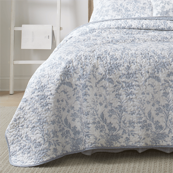Laura Ashley Amberley Cotton Reversible Qulit Set