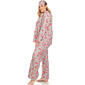 Plus Size White Mark 3pc. Grey Rose Pajama Set - image 4