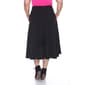 Plus Size White Mark Tasmin Flare Midi Skirt - image 3