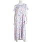 Womens White Orchid Short Sleeve 46in. Butterfly Nightgown - image 1