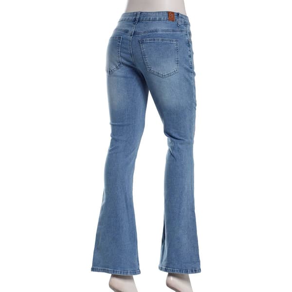 Juniors Gogo Jeans Low Rise Bootcut Jeans w/ Butterfly Embroidery