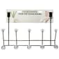 Farberware(R) 5 Over the Door Hooks Black with Crystals - image 1