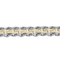 Mens Lynx Stwo-tone Stainless Steel Railroad Bracelet - image 3