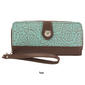 Womens Stone Mountain Tooled Leather Large Wallet - image 5