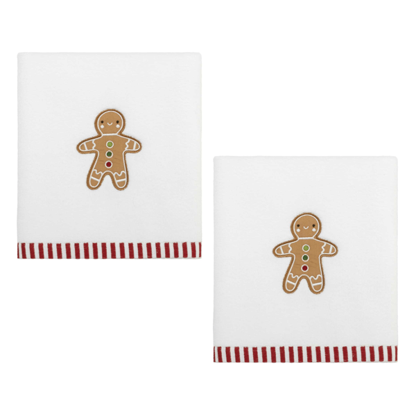 Avanti Gingerbread Man 2pc. Bath Towel Collection