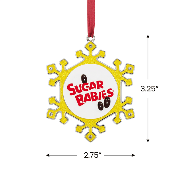 Northlight Snowflake "Sugar Babies" Candy Logo Christmas Ornament