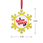 Northlight Snowflake "Sugar Babies" Candy Logo Christmas Ornament - image 4