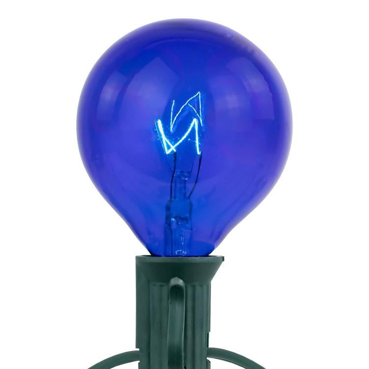 Northlight Seasonal 9ft. Blue G50 Globe Christmas Patio Lights