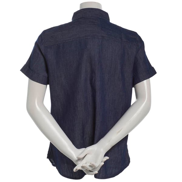 Womens Nautica Chambray Camp Button Down