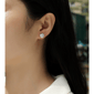 Saffron 1/2ctw. Moissanite Stud Earring - image 6