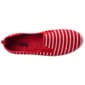 Womens Ashley Blue Red Stripe Canvas Slip On Flats - image 4