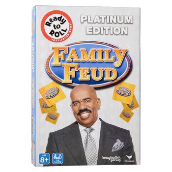 Family Feud Steve Harvey Jumbo Card Game Platinum Edition 