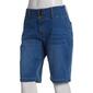 Womens Bleu Denim Triple Button Denim Bermuda Shorts - image 1