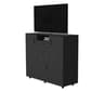 FM FURNITURE Sicilia Black Two-Door Cabinet Dresser - image 5