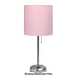 LimeLights White Stick Lamp w/Charging Outlet & Fabric Shade - image 13