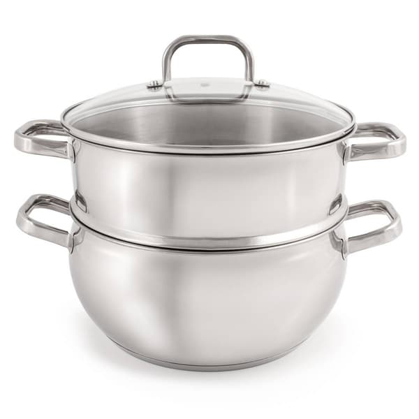 BergHOFF Belly Shape 18/10 Stainless Steel 3pc. Steamer Set