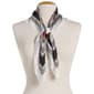 Womens Renshun Floral Silky Square Scarf - Multi - image 1