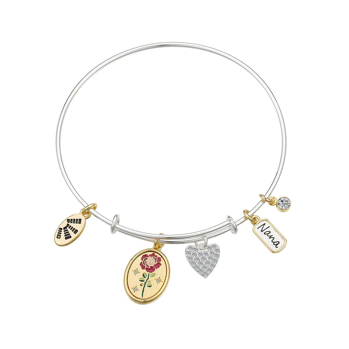 Shine Beauty Nana Enamel Flower & CZ Bracelet