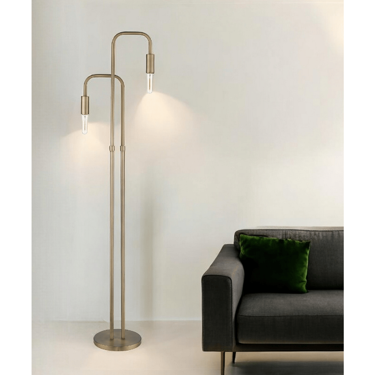 HomeRoots Torchiere Floor Lamp - Thumbnail 4