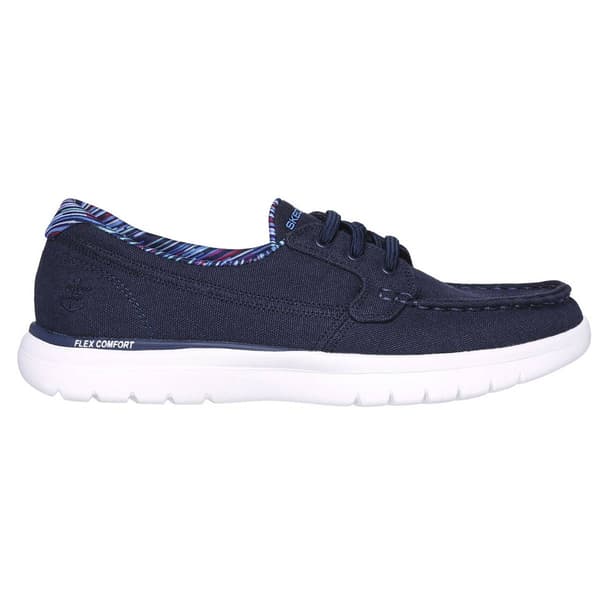 Womens Skechers On-the-GO Flex Luminescent Flex Boat Shoes