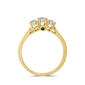 Nova Star&#174; Lab Grown Diamond 3 Stone & Blue Sapphire Bridal Ring - image 3