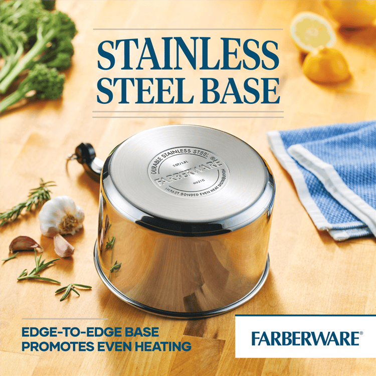 Farberware® Classic Series 2qt. Double Boiler and Saucepan
