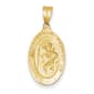 Unisex Gold Classics&#40;tm&#41; 14kt. Yellow Gold Saint Christopher Pendant - image 1