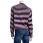 Juniors Hunter & Brown Long Sleeve Oversized Stripe Tee - image 3