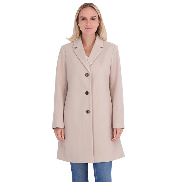 Womens Calvin Klein Single Breasted Walker Coat