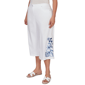 Plus Size Ruby Rd. French Riviera Embroidered Hem Capris - image 3