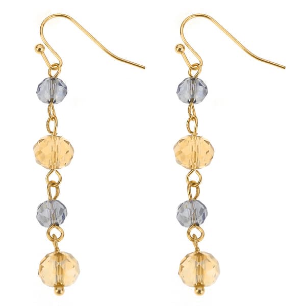 Ashley Cooper(tm) Gold-Tone Neutral Bead Drop Earrings - image 