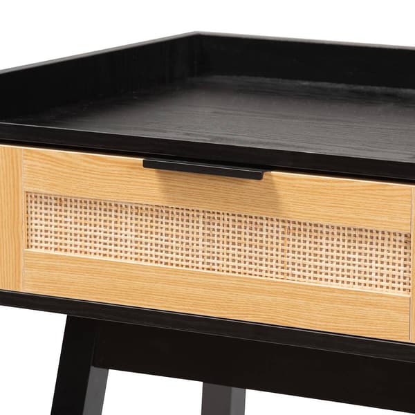 Baxton Studio Kalani Espresso Brown Wood 2-Drawer Console Table