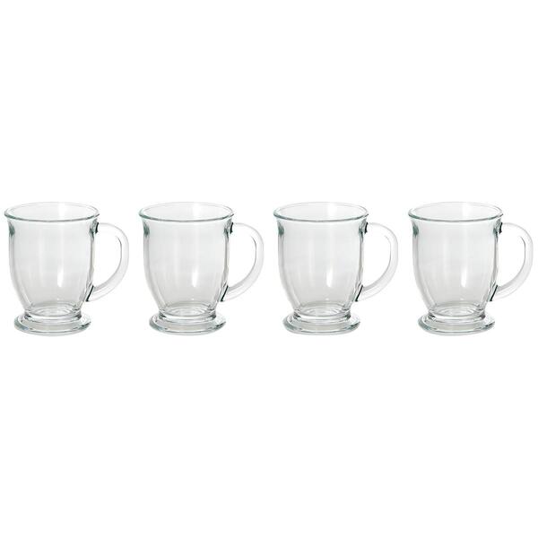 Circle Glass Cafe Downtown Coffee Mugs - Set of 4 - image 