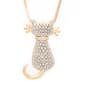 Gianni Argento Gold Diamond Cat Pendant Necklace - image 1