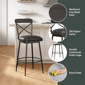 HH2 Home Decker Commercial Grade Metal Bar Height Swivel Stool - image 10
