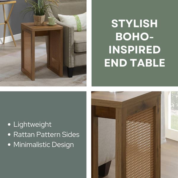 Convenience Concepts Northfield Weave End Table