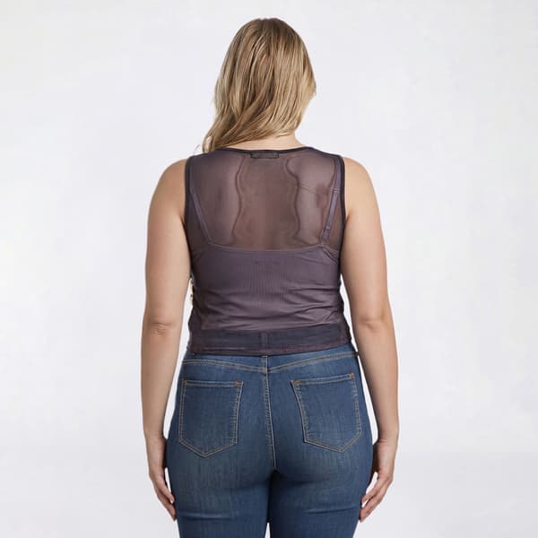 Juniors Plus Eye Candy Sleeveless Top with Side Chain