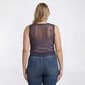 Juniors Plus Eye Candy Sleeveless Top with Side Chain - image 2