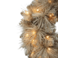 Puleo International 24in. Pre-Lit Warm White Lights Tan Wreath - image 4