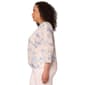 Plus Size Democracy 3/4 Sleeve Twist Hem Marble Knit Blouse - image 3