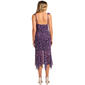 Juniors No Comment Ruffle Strap Godet Hanky Midi Dress-Blackberry - image 3