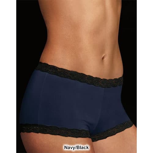 Womens Maidenform&#174; Lace Trim Boyshorts Panties 40760