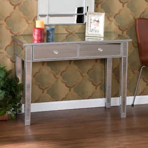Southern Enterprises Mirage Mirrored 2 Drawer Console Table - image 