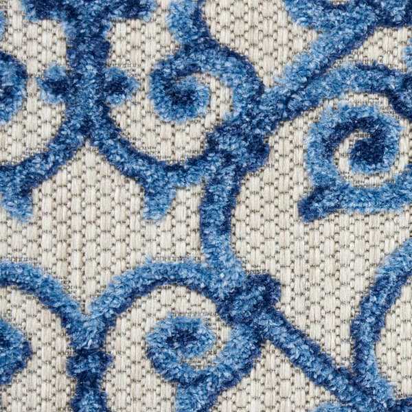 Nourison Aloha Scroll Contemporary Indoor/Outdoor Area Rug