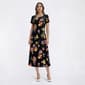 Womens MSK Short Sleeve Floral Grommet Trim Shift Dress - image 1