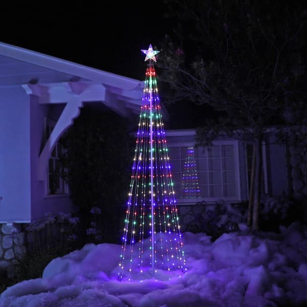 Alpine 9ft. Multicolor LED Christmas Tree Tower - image 